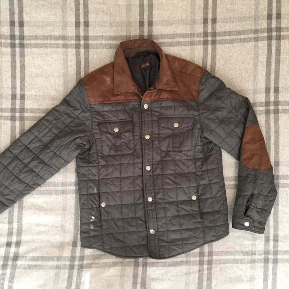 Men's Tasso Elba Quilted Jacket with Patches